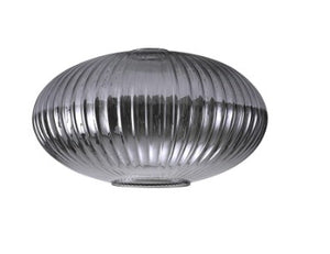 Aniston 30cm Oval Ribbed Sphere