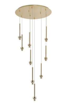 Spacek 9 Light G9 Universal 2.5m Round Multiple Pendant