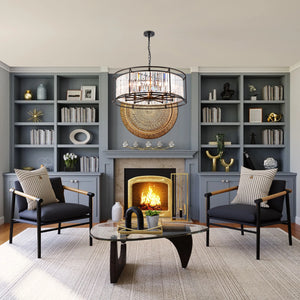 Bardem 80cm Pendant Satin Black EM5039-HSA