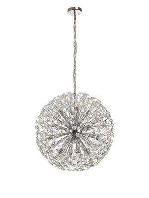 Monroe 60cm Sphere Pendant Polished Chrome / Crystal  EM5799-HSA