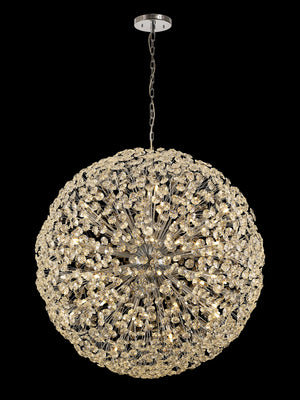 Monroe 1.2M Sphere Pendant Polished Chrome / Crystal  EM8799-HSA