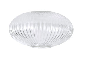 Aniston 30cm Oval Ribbed Sphere