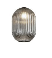 Spacek 12x16.5cm Almond Ribbed (T) Glass Shade EM3069