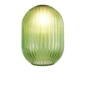Spacek 12x16.5cm Almond Ribbed (T) Glass Shade EM3069