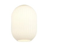 Spacek 12x16.5cm Almond Ribbed (T) Glass Shade EM3069