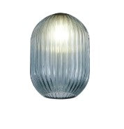 Spacek 12x16.5cm Almond Ribbed (T) Glass Shade EM3069