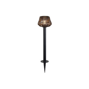 EM3215 PAIGE Rattan Plastic Shade Post Ground Spike/Base Mount E27 IP44