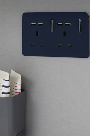 Trendiswitch Artistic Modern 2 Gang 4 Port USB 2100mA Plug Socket