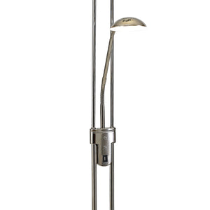 Hanks  EMNP6280D-HSA Polished Nickel LED 2 Light Floor Lamp With USB