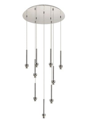 Spacek 9 Light G9 Universal 2.5m Round Multiple Pendant