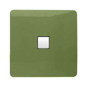 Trendiswitch Modern 1 Gang Cat 3 Telephone Slave Socket