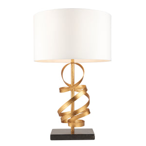 Debussy DEB071062 Table Lamp Gold with Black Marble