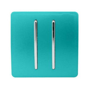 Trendiswitch Modern 2 Gang Retractive Doorbell Switch