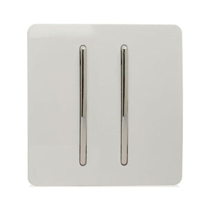 Trendiswitch Modern 2 Gang Retractive Doorbell Switch