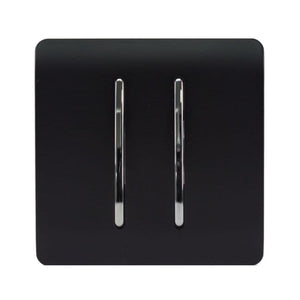 Trendiswitch Modern 2 Gang Retractive Doorbell Switch