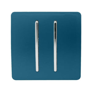 Trendiswitch Modern 2 Gang Retractive Doorbell Switch