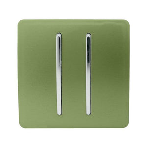Trendiswitch Modern 2 Gang Retractive Doorbell Switch