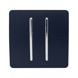 Trendiswitch Modern 2 Gang Retractive Doorbell Switch