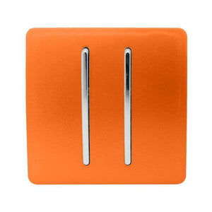 Trendiswitch Modern 2 Gang Retractive Doorbell Switch