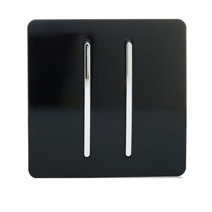 Trendiswitch Modern 2 Gang Retractive Doorbell Switch