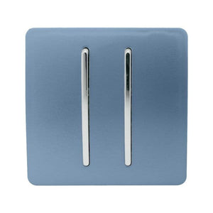 Trendiswitch Modern 2 Gang Retractive Doorbell Switch