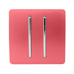 Trendiswitch Modern 2 Gang Retractive Doorbell Switch