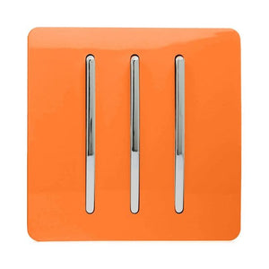 Trendiswitch Artistic Modern 3 Gang 1 or 2 way 10A Rocker Light Switch