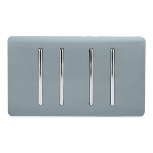 Trendiswitch Artistic Modern 4 Gang 10A Light Switch (2x 1 or 2 Way and 2 x Intermediate)