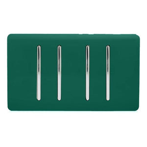 Trendiswitch Artistic Modern 4 Gang Light Switch (1x 1 or 2 Way and 3 x Intermediate)