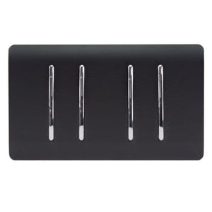 Trendiswitch Artistic Modern 4 Gang 10A Light Switch (2x 1 or 2 Way and 2 x Intermediate)