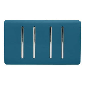 Trendiswitch Artistic Modern 4 Gang Light Switch (1x 1 or 2 Way and 3 x Intermediate)