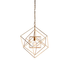 MON032136 Monk Single Medium Pendant Antique Gold