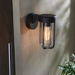 MIL859241 Miller Wall Light Matt Black Clear