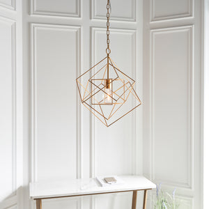 MON032136 Monk Single Medium Pendant Antique Gold
