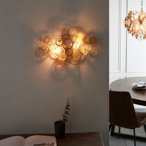 FAR990092 Farrant Wall Light Gold with Glass