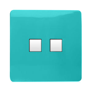 Trendiswitch Modern 2 Gang RJ45 Cat 5e PC Ethernet Socket