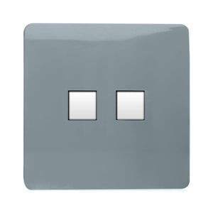 Trendiswitch Modern 2 Gang RJ45 Cat 5e PC Ethernet Socket