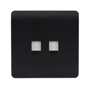 Trendiswitch Modern 2 Gang RJ45 Cat 5e PC Ethernet Socket