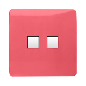 Trendiswitch Modern 2 Gang RJ45 Cat 5e PC Ethernet Socket
