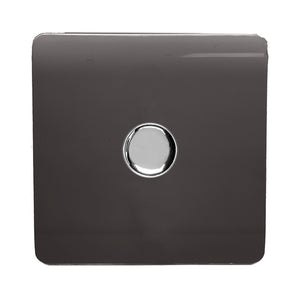 Trendiswitch Modern 1 Gang 1 or 2 way 150w Rotary LED Dimmer Light Switch