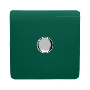 Trendiswitch Modern 1 Gang 1 or 2 way 150w Rotary LED Dimmer Light Switch