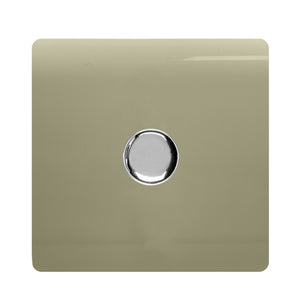 Trendiswitch Modern 1 Gang 1 or 2 way 150w Rotary LED Dimmer Light Switch