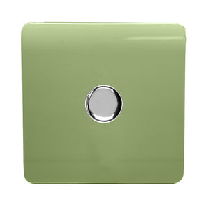 Trendiswitch Modern 1 Gang 1 or 2 way 150w Rotary LED Dimmer Light Switch