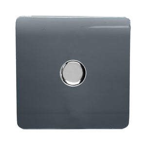 Trendiswitch Modern 1 Gang 1 or 2 way 150w Rotary LED Dimmer Light Switch