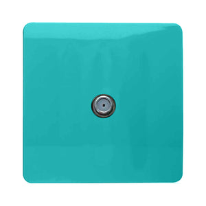 Trendiswitch Artistic Modern 1 Gang Male F-Type Satellite Television Socket