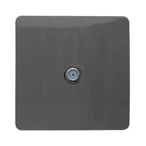 Trendiswitch Artistic Modern 1 Gang Male F-Type Satellite Television Socket