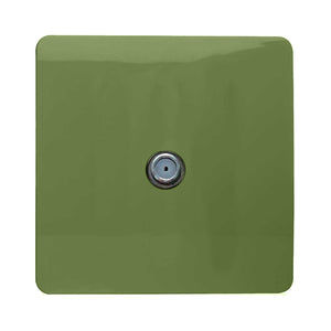 Trendiswitch Artistic Modern 1 Gang Male F-Type Satellite Television Socket