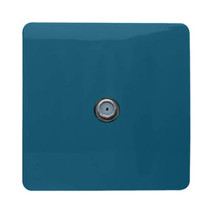 Trendiswitch Artistic Modern 1 Gang Male F-Type Satellite Television Socket