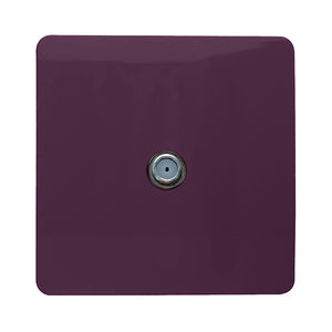 Trendiswitch Artistic Modern 1 Gang Male F-Type Satellite Television Socket