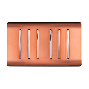 Trendiswitch Artistic Modern 6 Gang 1 or 2 Way Light Switch Twin Plate